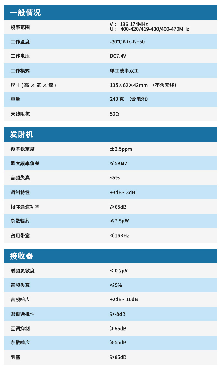 Ocean one对讲机A300U