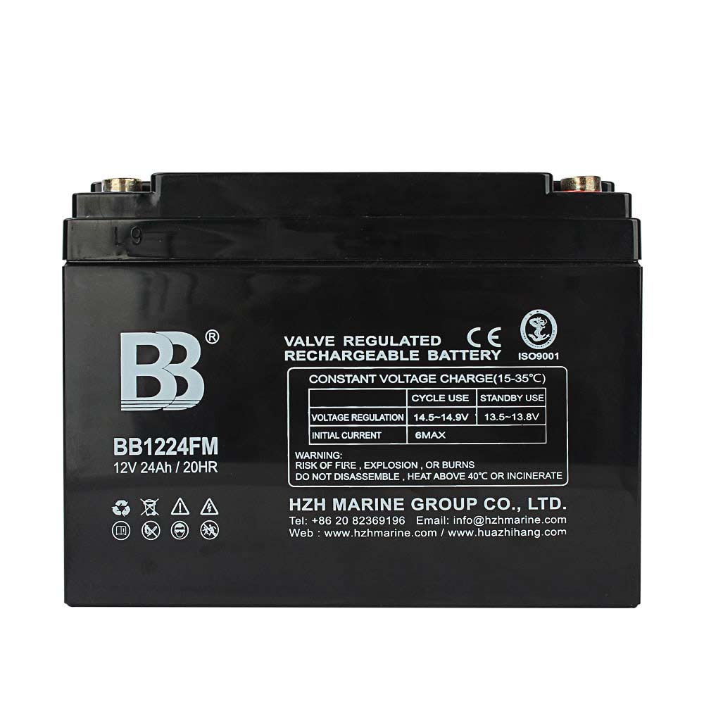 深循环船用蓄电池 12V 24Ah BB1224FM