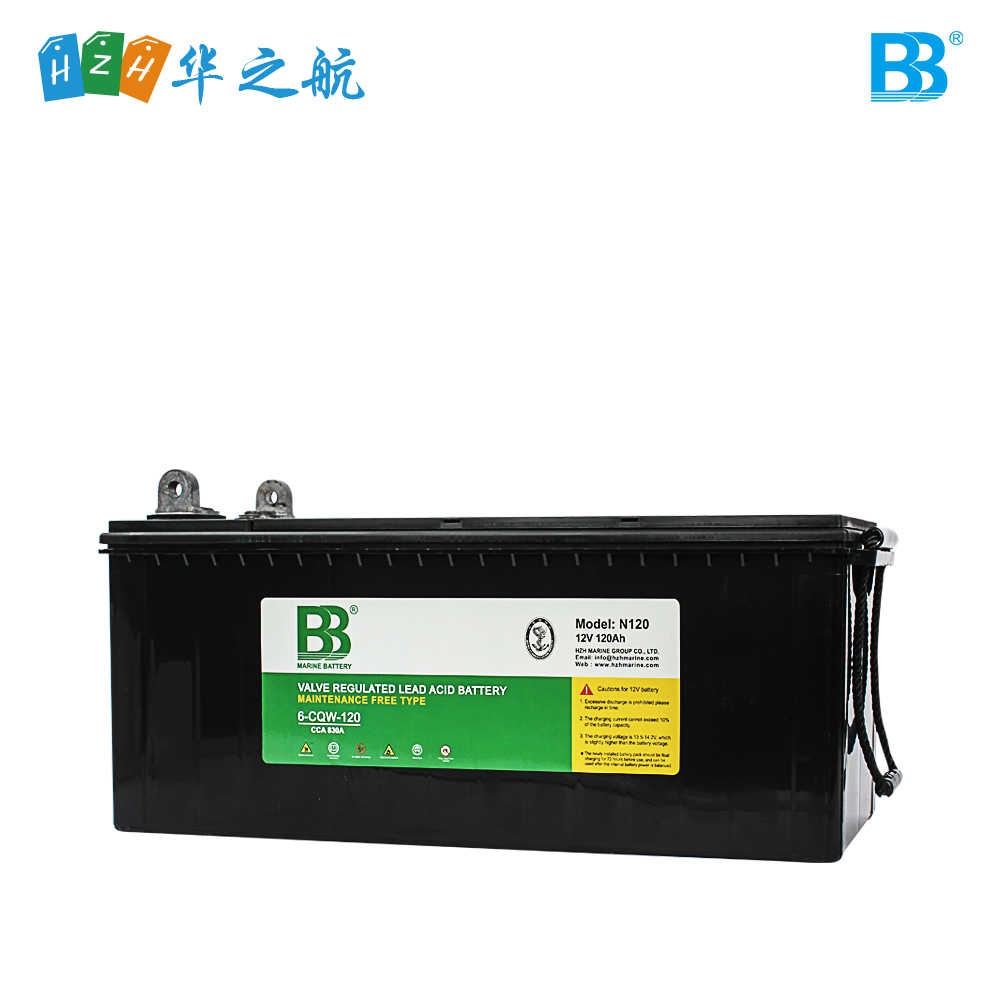 船用启动蓄电池 12V 120Ah 830A CCA 1070A MCA