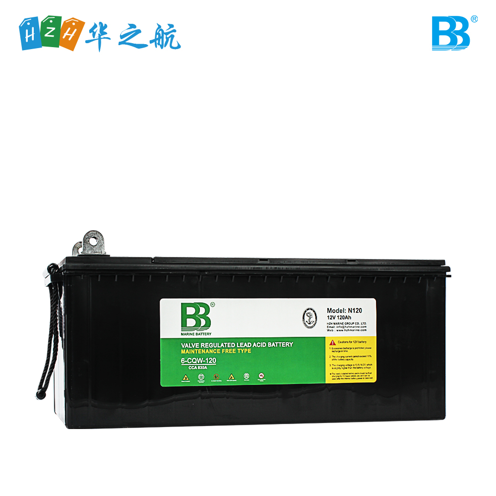 船用启动蓄电池 12V 120Ah 830A CCA 1070A MCA