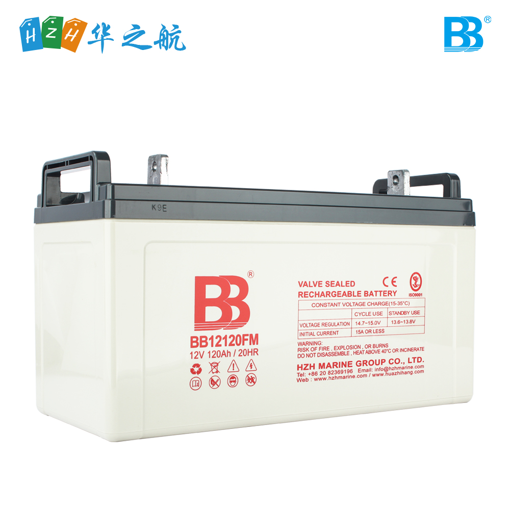 深循环船用蓄电池 12V 120Ah BB12120FM