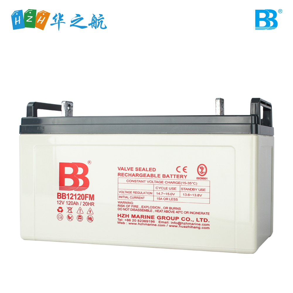 深循环船用蓄电池 12V 120Ah BB12120FM