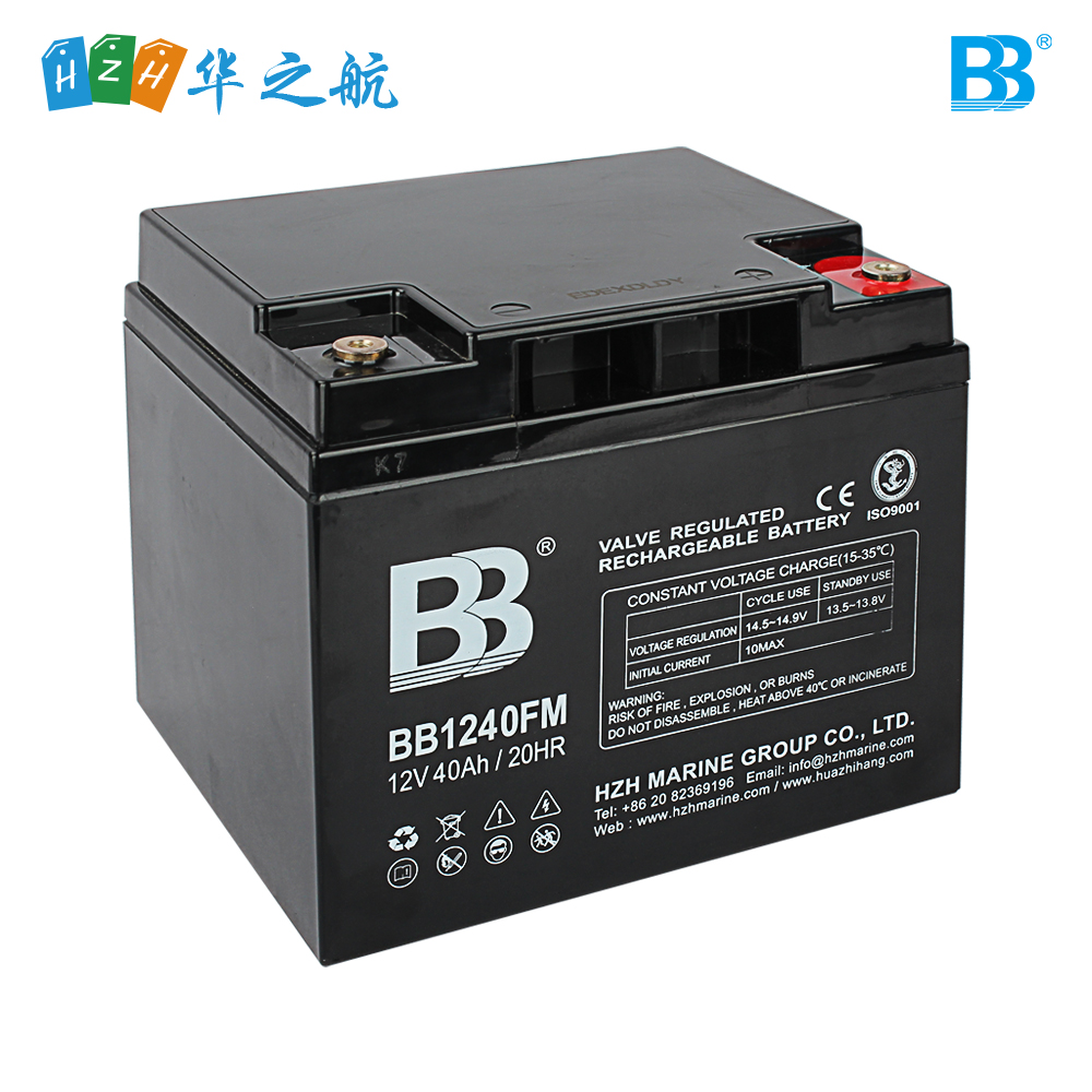 深循环船用蓄电池 12V 40Ah BB1240FM