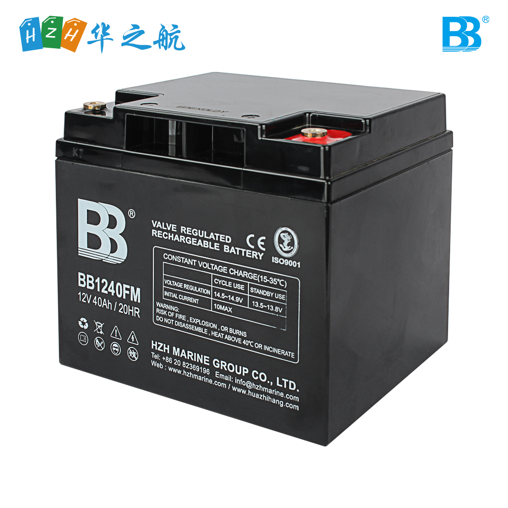 深循环船用蓄电池 12V 40Ah BB1240FM