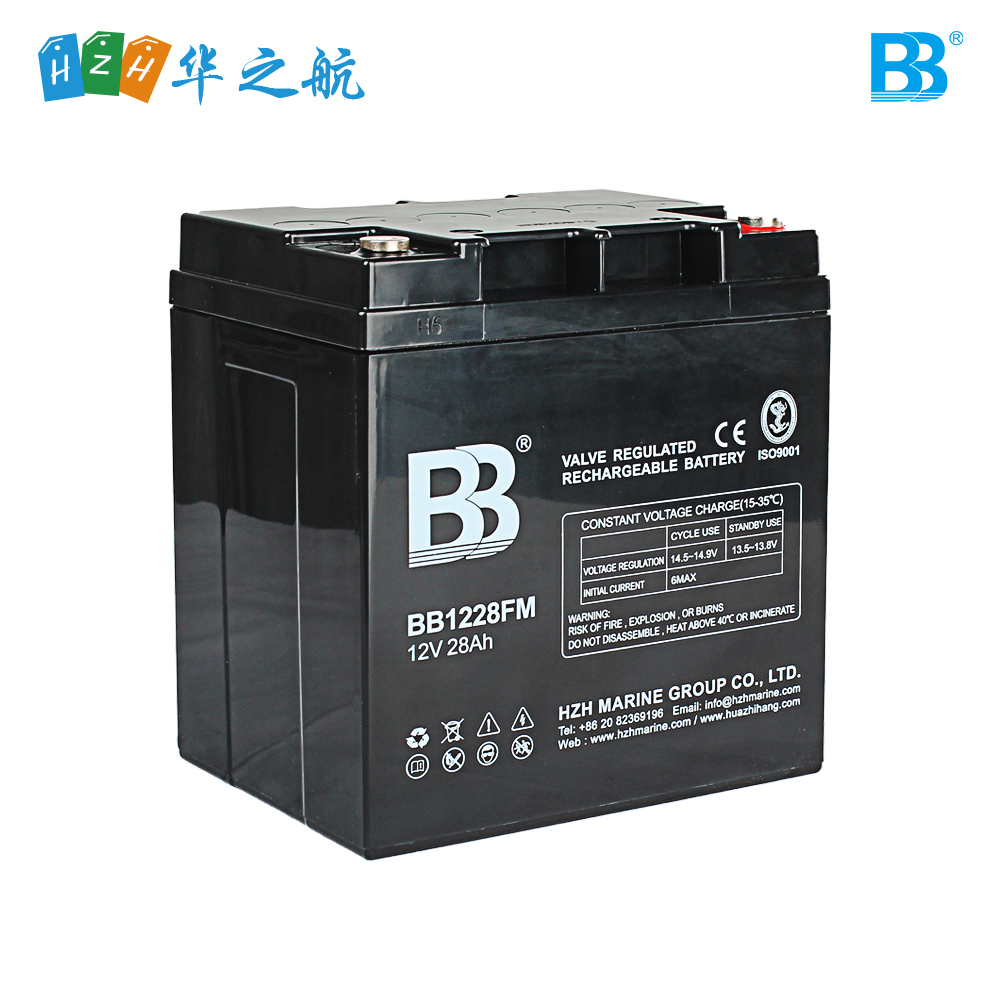 深循环船用蓄电池 12V 28Ah BB1228FM