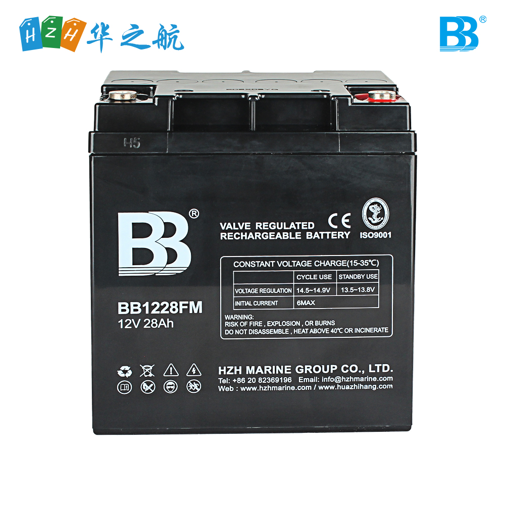 深循环船用蓄电池 12V 28Ah BB1228FM