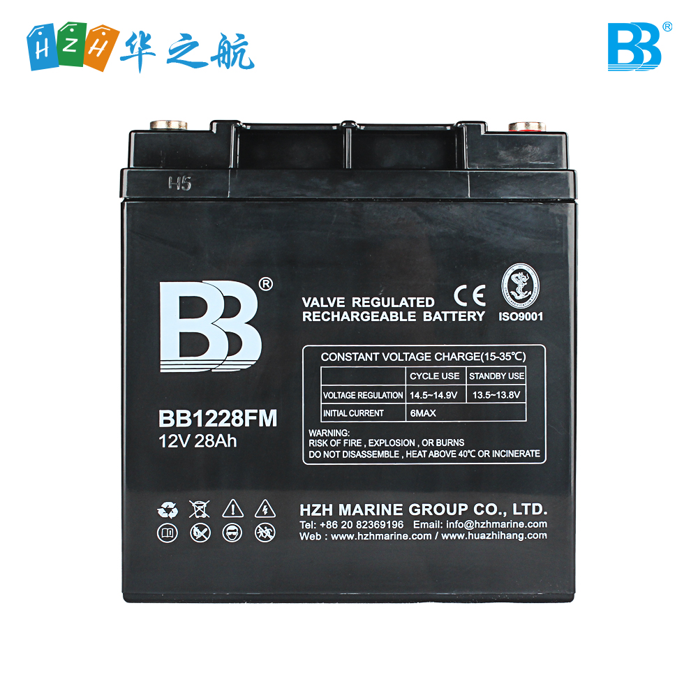 深循环船用蓄电池 12V 28Ah BB1228FM