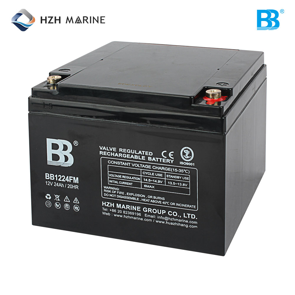 深循环船用蓄电池 12V 24Ah BB1224FM