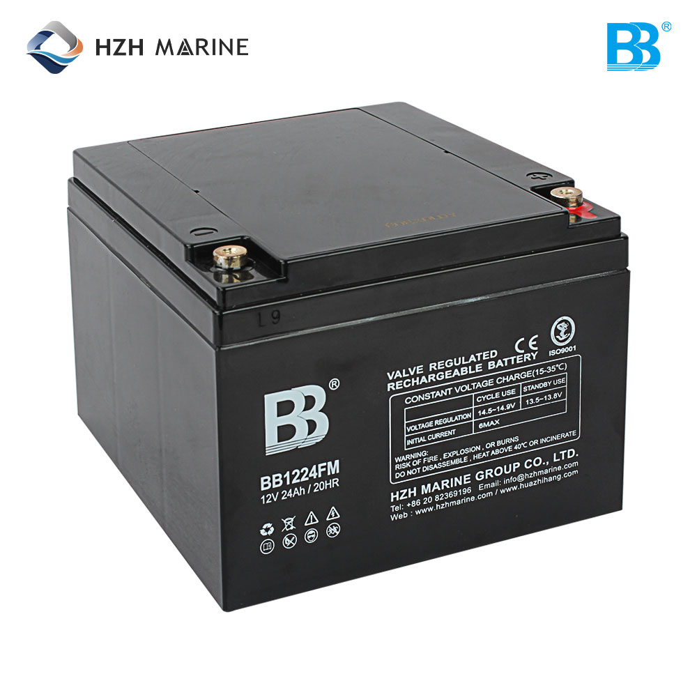 深循环船用蓄电池 12V 24Ah BB1224FM