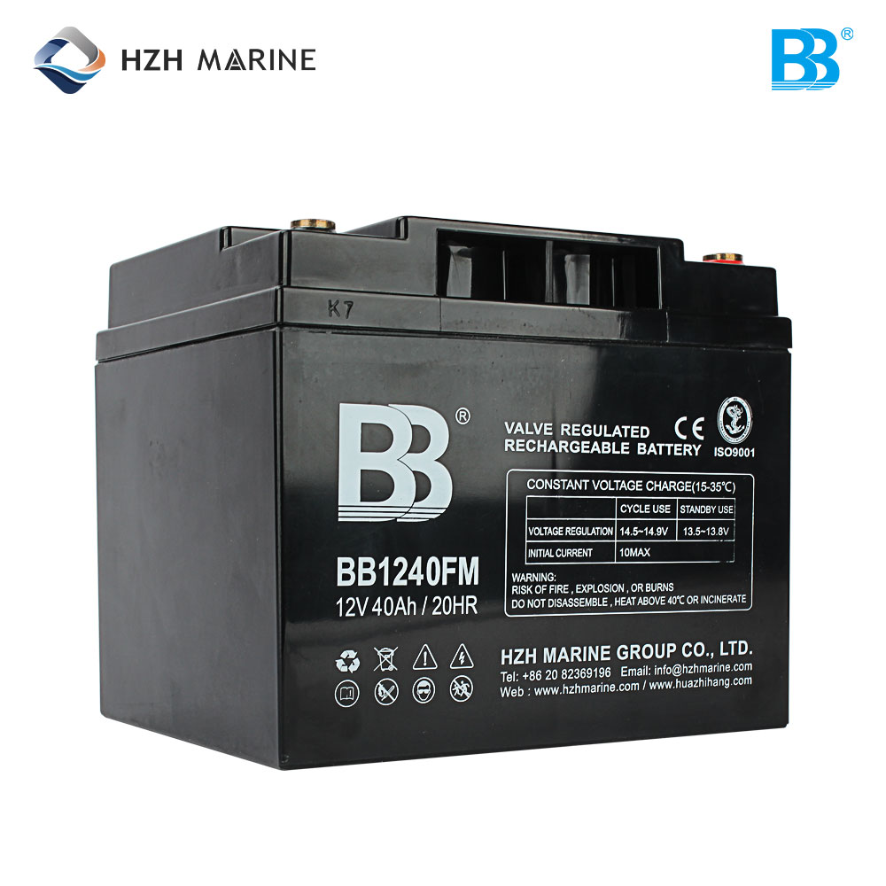 深循环船用蓄电池 12V 40Ah BB1240FM