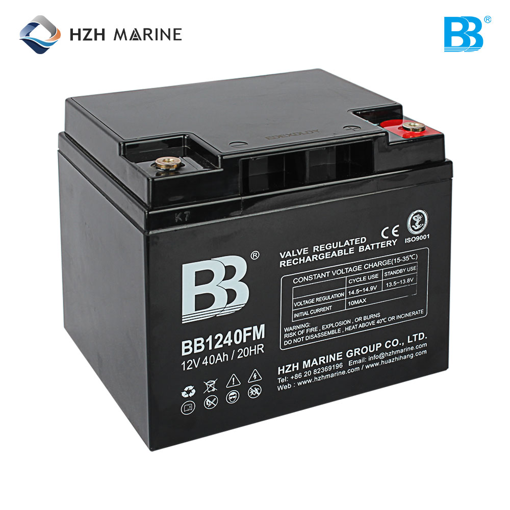 深循环船用蓄电池 12V 40Ah BB1240FM