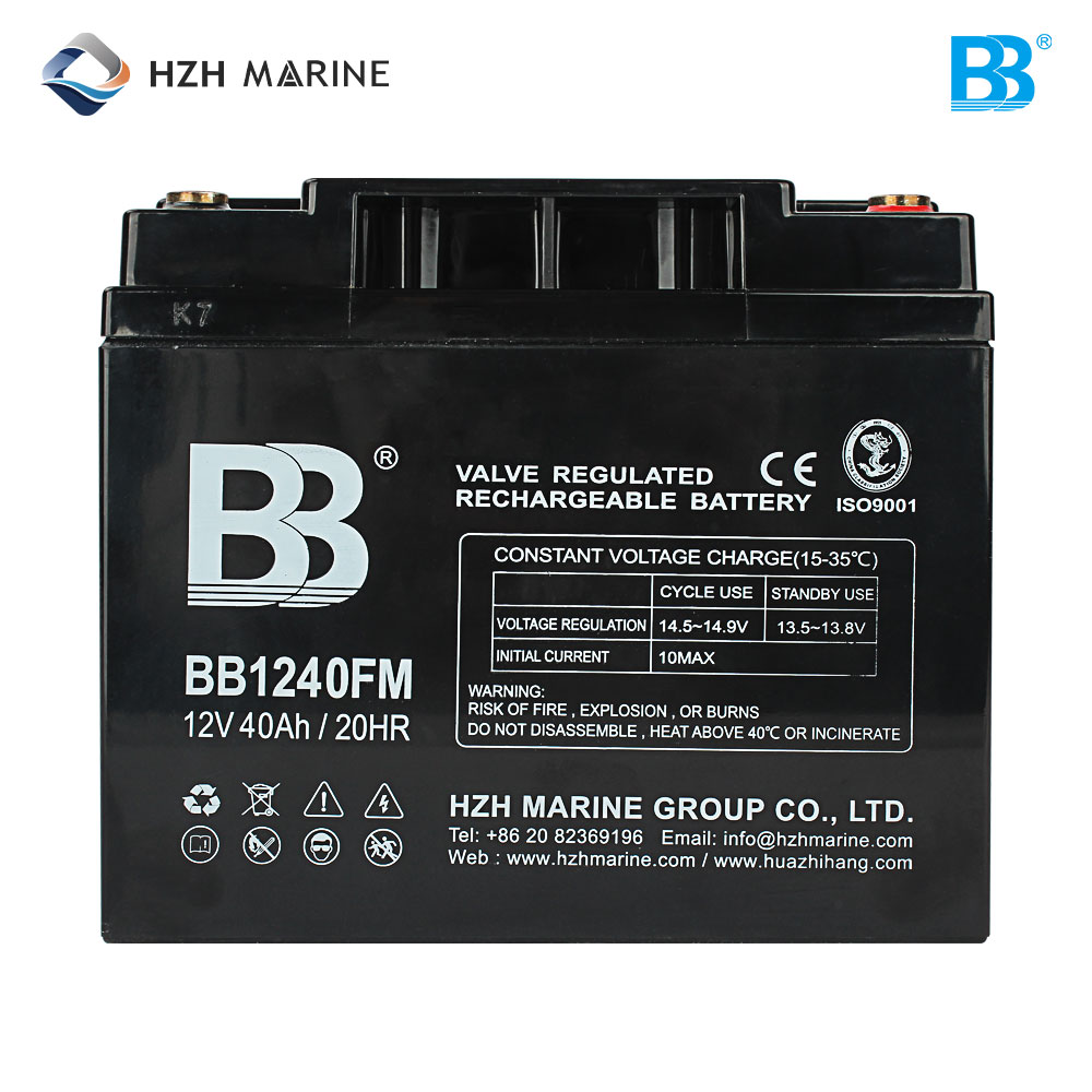 深循环船用蓄电池 12V 40Ah BB1240FM