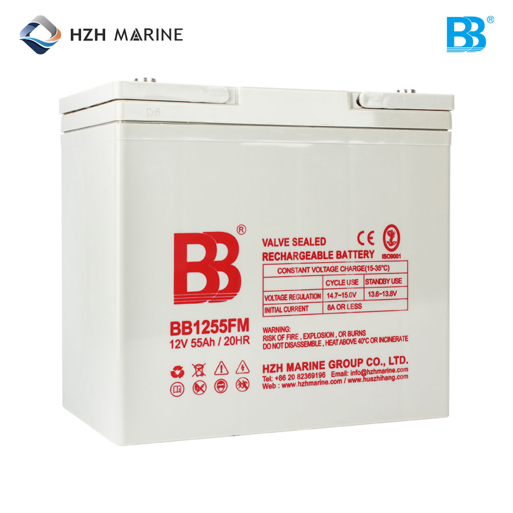 深循环船用蓄电池 12V 55Ah BB1255FM