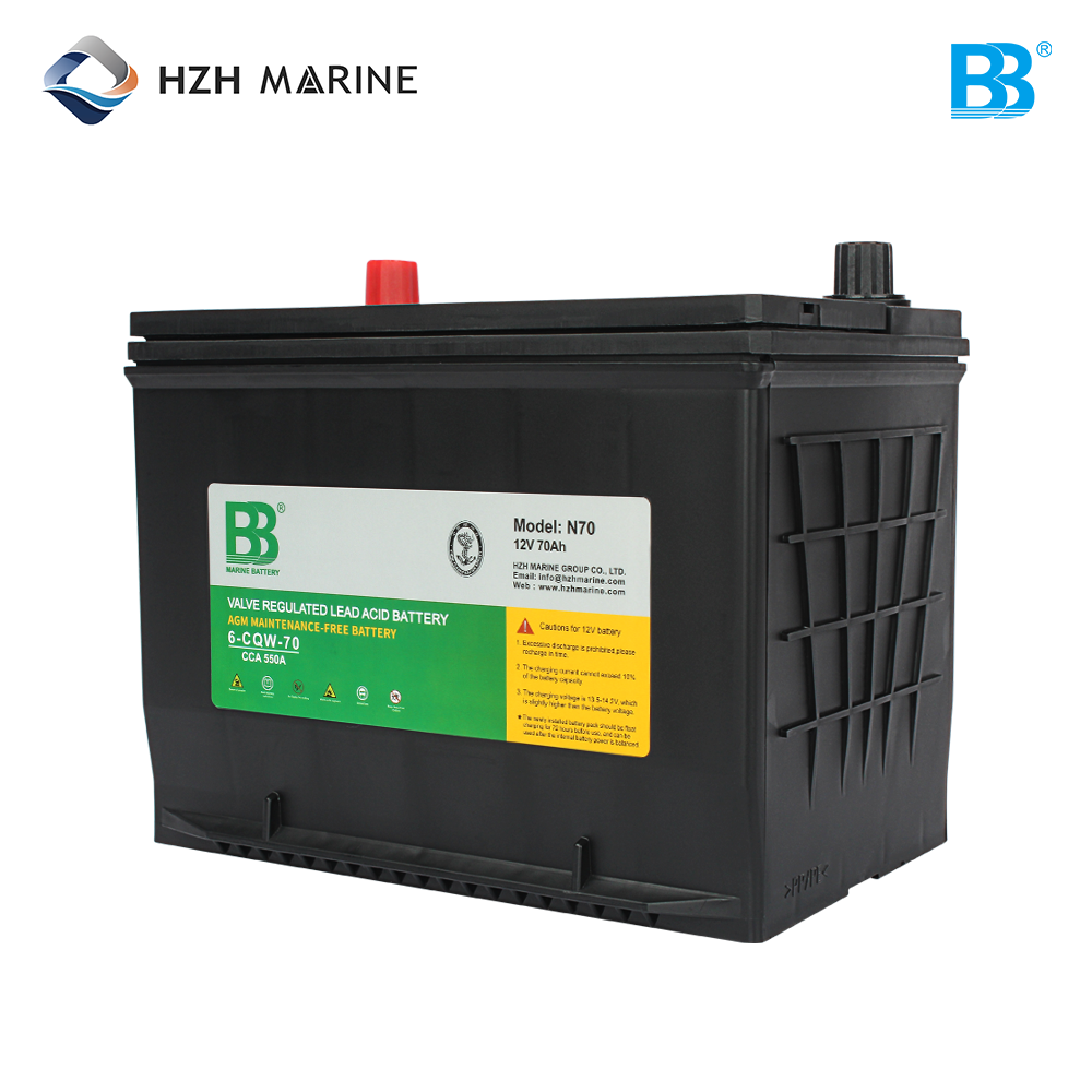 船用启动蓄电池 12V 70Ah 550 CCA 780 MCA