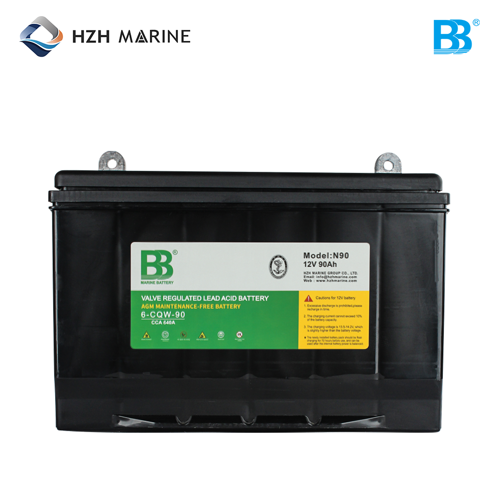 船用启动蓄电池 12V 90Ah 640A CCA 832A MCA