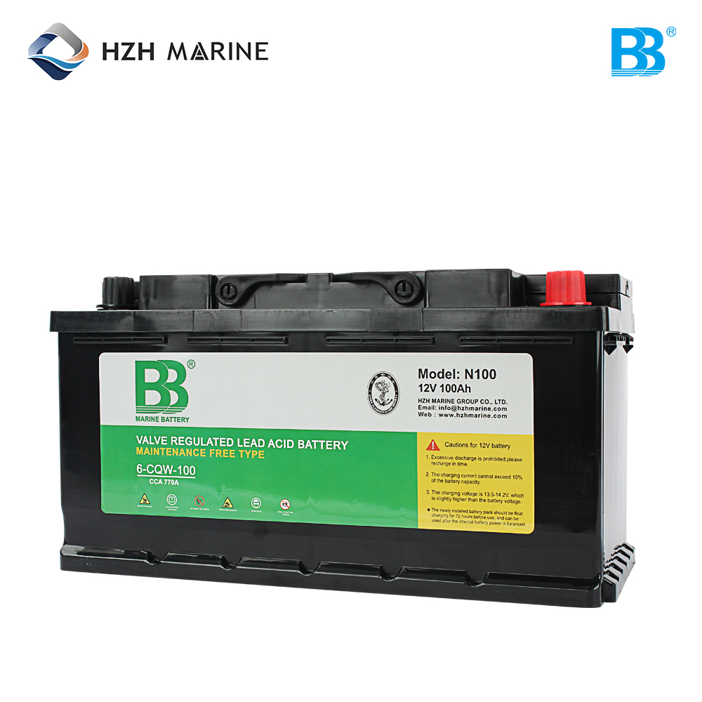 船用启动蓄电池 12V 100Ah 770A CCA 1000A MCA