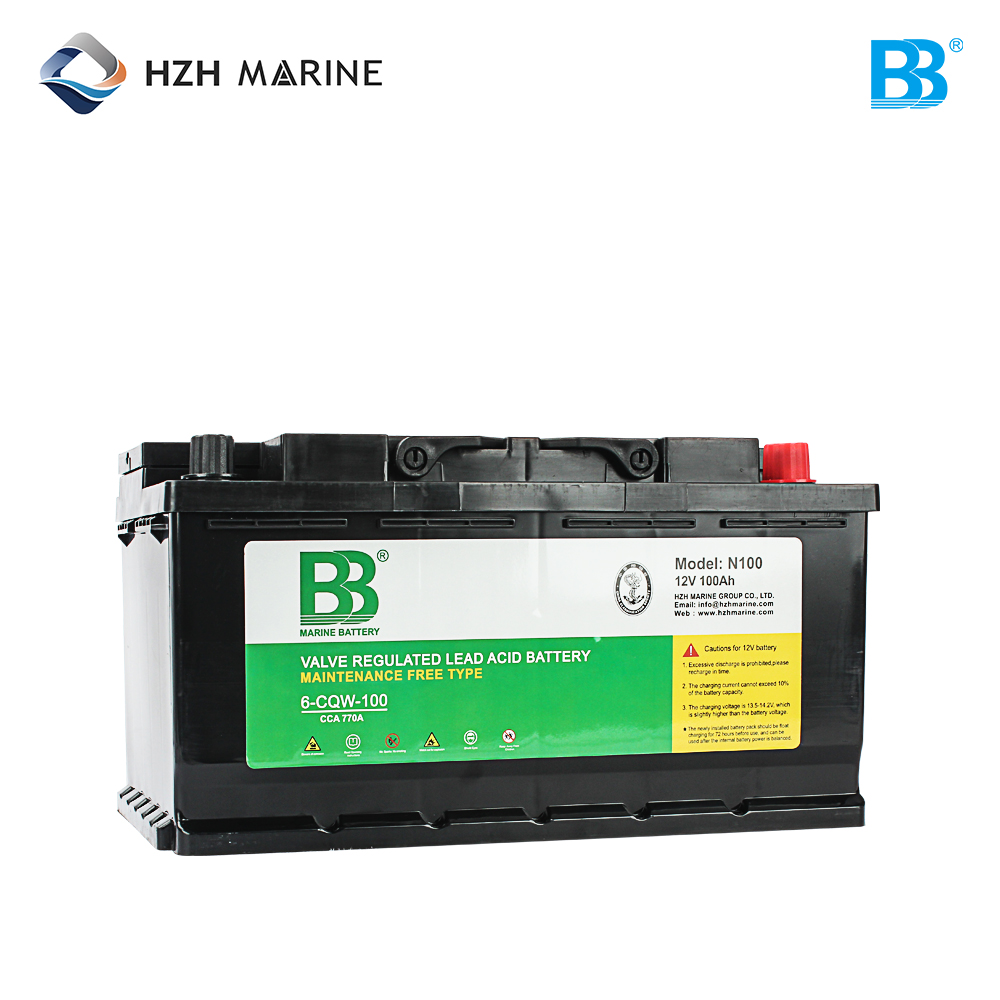 船用启动蓄电池 12V 100Ah 770A CCA 1000A MCA