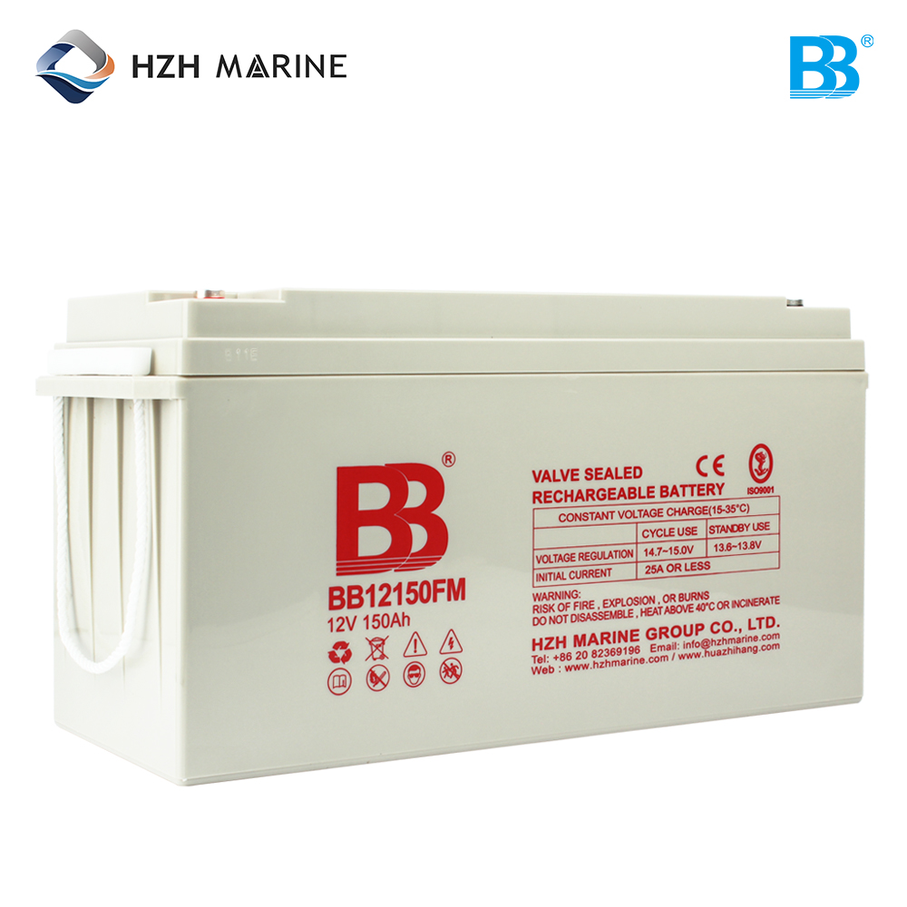 深循环船用蓄电池 12V 150Ah BB12150FM