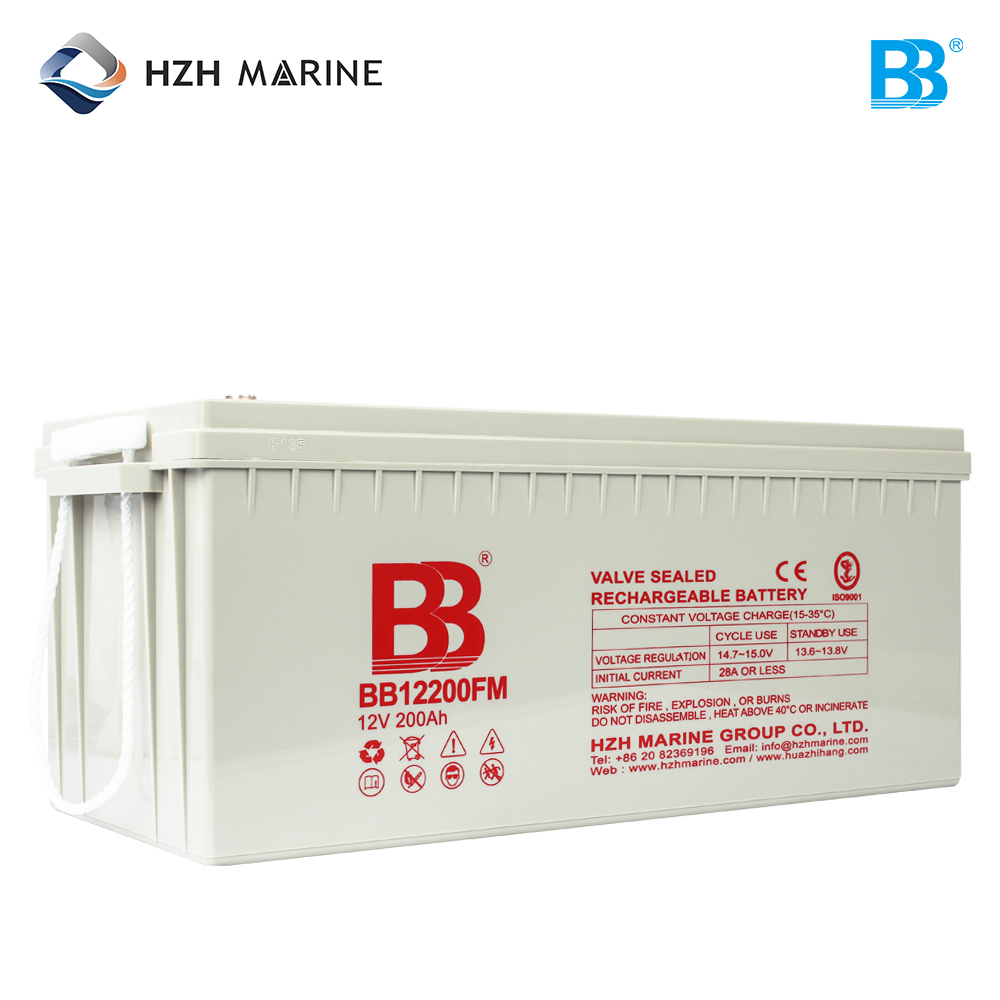 深循环船用蓄电池 12V 200Ah BB12200FM