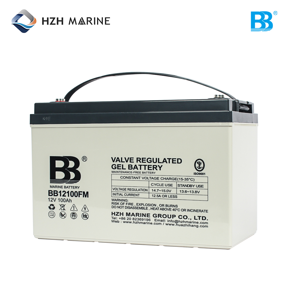 深循环船用蓄电池 12V 100Ah BB12100FM