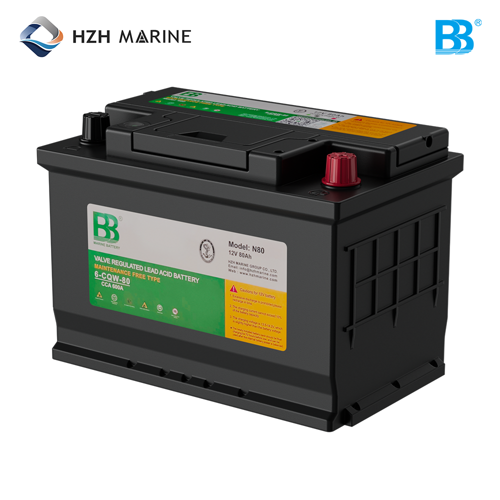 船用启动蓄电池 12V 80Ah 600A CCA 780A MCA