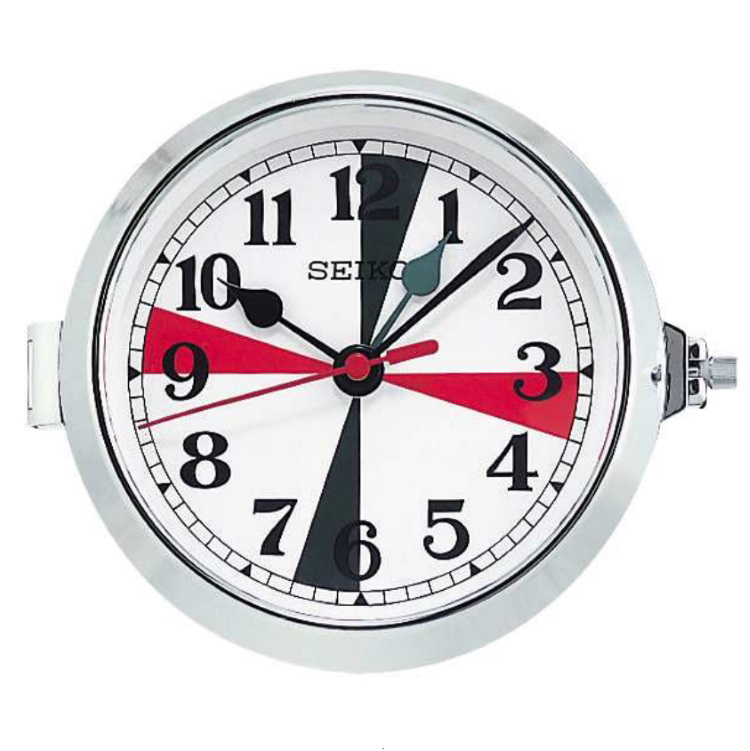 Seiko MC-003船用子钟 | 嵌入式0.5秒步进海事同步时钟