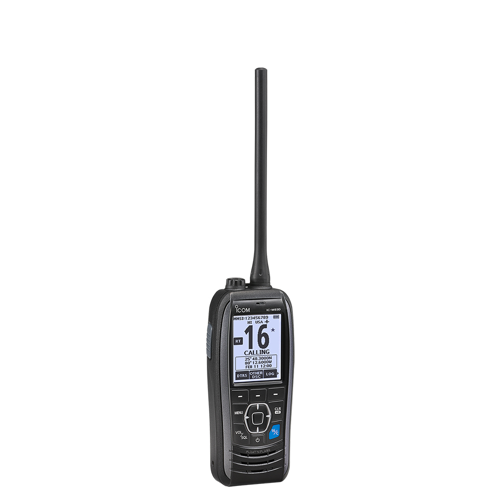 ICOM IC-M93D 船用对讲机|浮水DSC 手持VHF海事对讲机