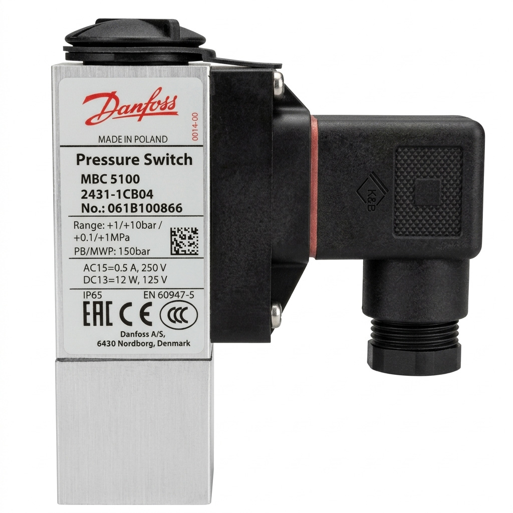 Danfoss 丹佛斯 061B100866 (MBC 5100) 紧凑块状膜片型压力开关